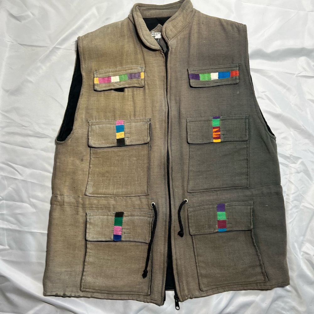 80’s Vintage Vest Hand Made In Guatemala 🔥